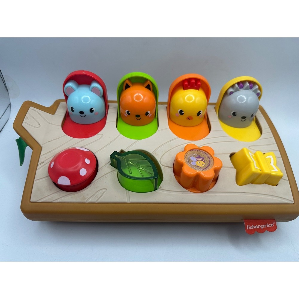 Fisher-Price Baby Hide & Peek Pop-Up Animal-Themed Sensory Activity 9mos +